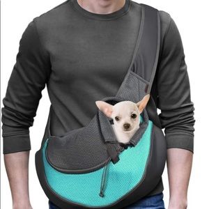NWT dog carrier cyan size M